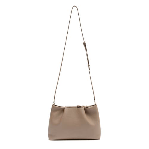 Shop Esin Akan 3-in-1 Midi Richmond Leather Crossbody Bag In Oatmilk