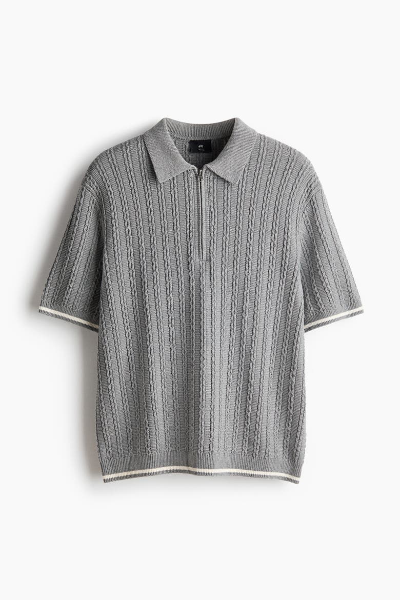 Mart Zip Code H&M Relaxed-fit Half-zip Polo Shirt (Men) | Nordstrom