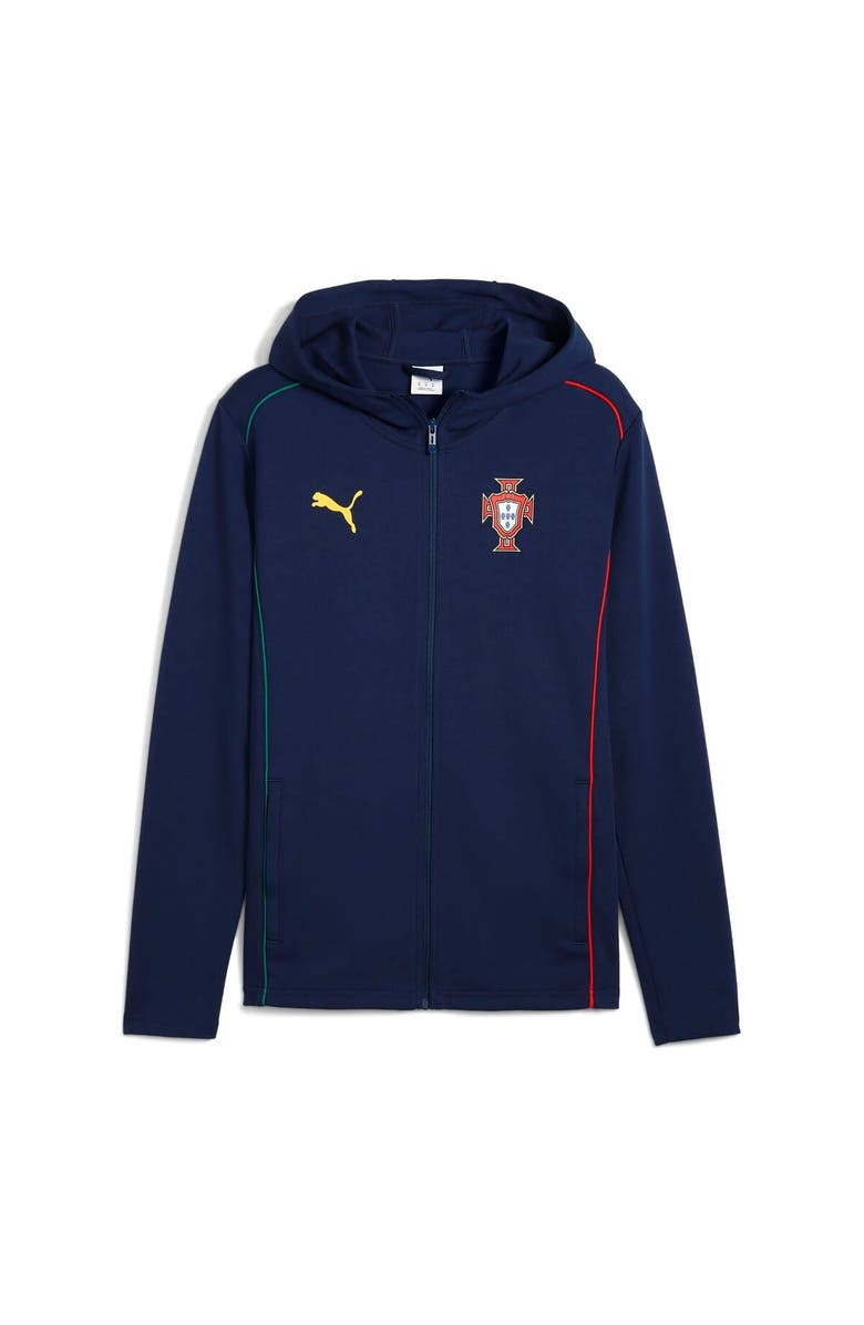 PUMA Men's Puma Navy Portugal National Team Casuals Full-Zip Hoodie, Alternate, color,