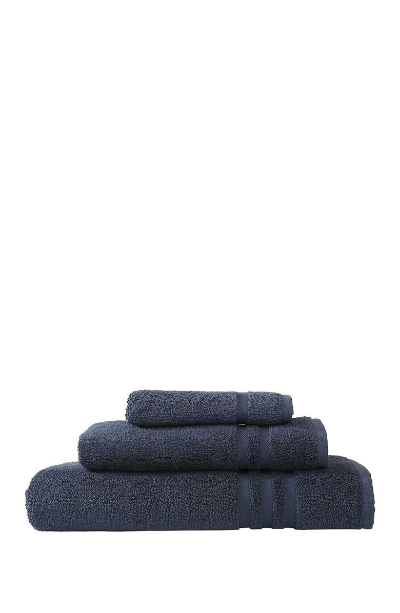 Linum Home Textiles Denzi 3-Piece Towel Set - Twilight Blue, Main, color, Twilight Blue