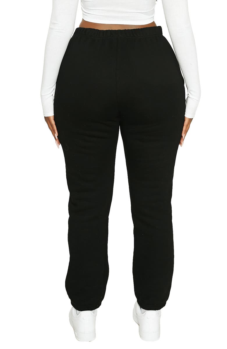 Naked Wardrobe x Lori Harvey Fleece Sweatpants, Alternate, color,