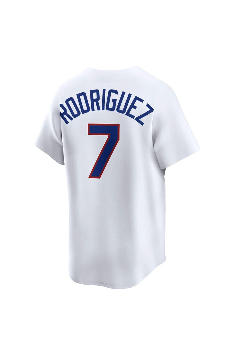 Men's Nike Ivan Rodriguez White Texas Rangers Throwback Cooperstown Collection Limited Jersey, Alternate, color, White