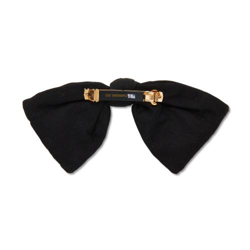 Lele Sadoughi Nba Chicago Bulls Bow Barrette In Black