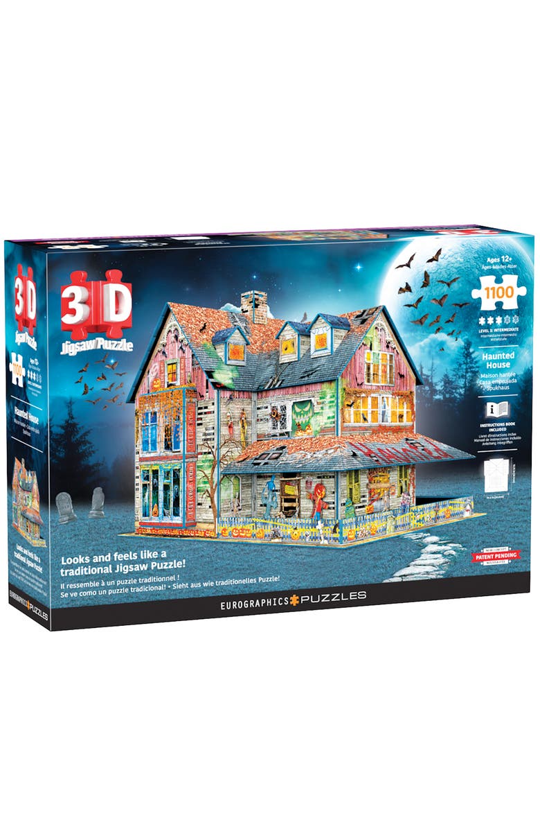 Eurographics Haunted House 3D Puzzle 1100 Pieces, Main, color, Multicolored