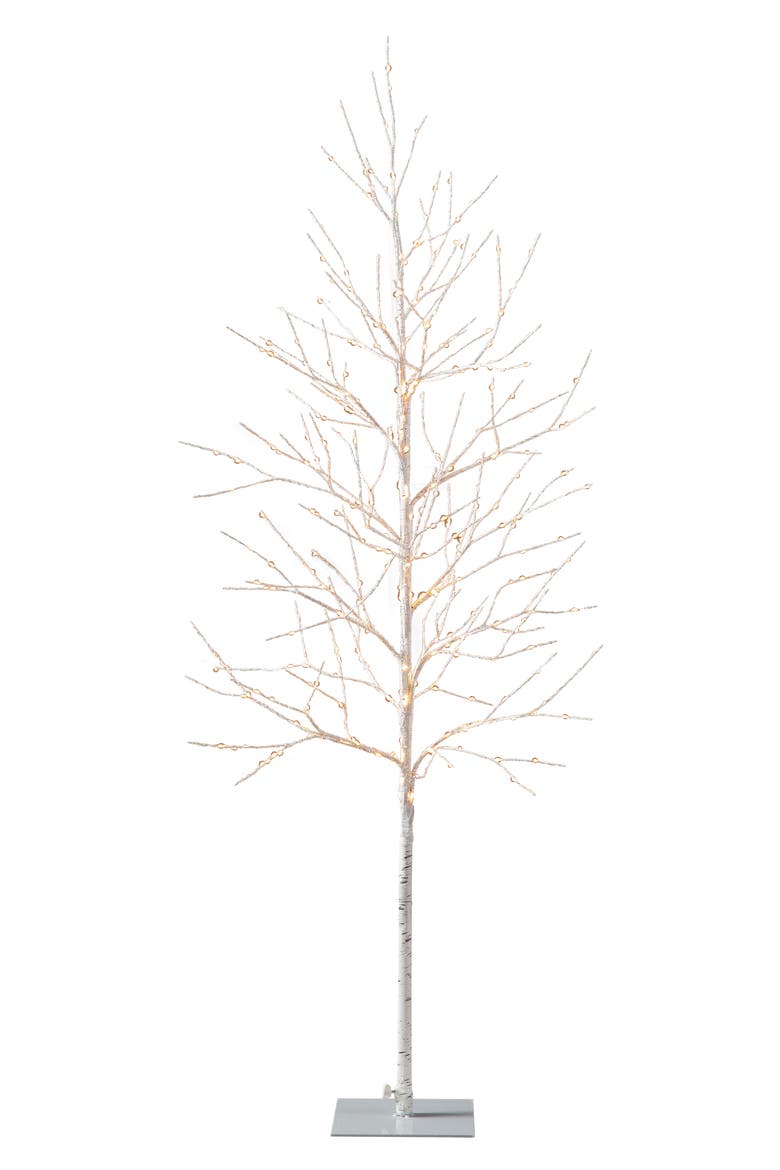 Winter Birch LED Tree, Main, color, WHITE