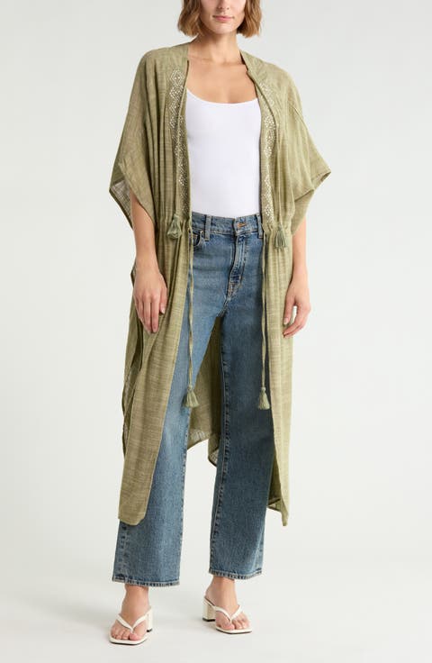 Tassel & Embroidered Duster