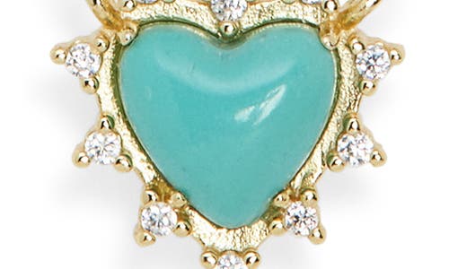 Argento Vivo Imitation Turquoise & Cubic Zirconia Pendant Necklace