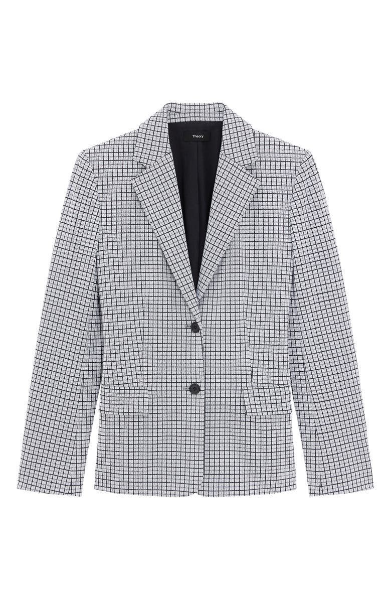 Theory Two-Button Blazer, Alternate, color, Fog Multi