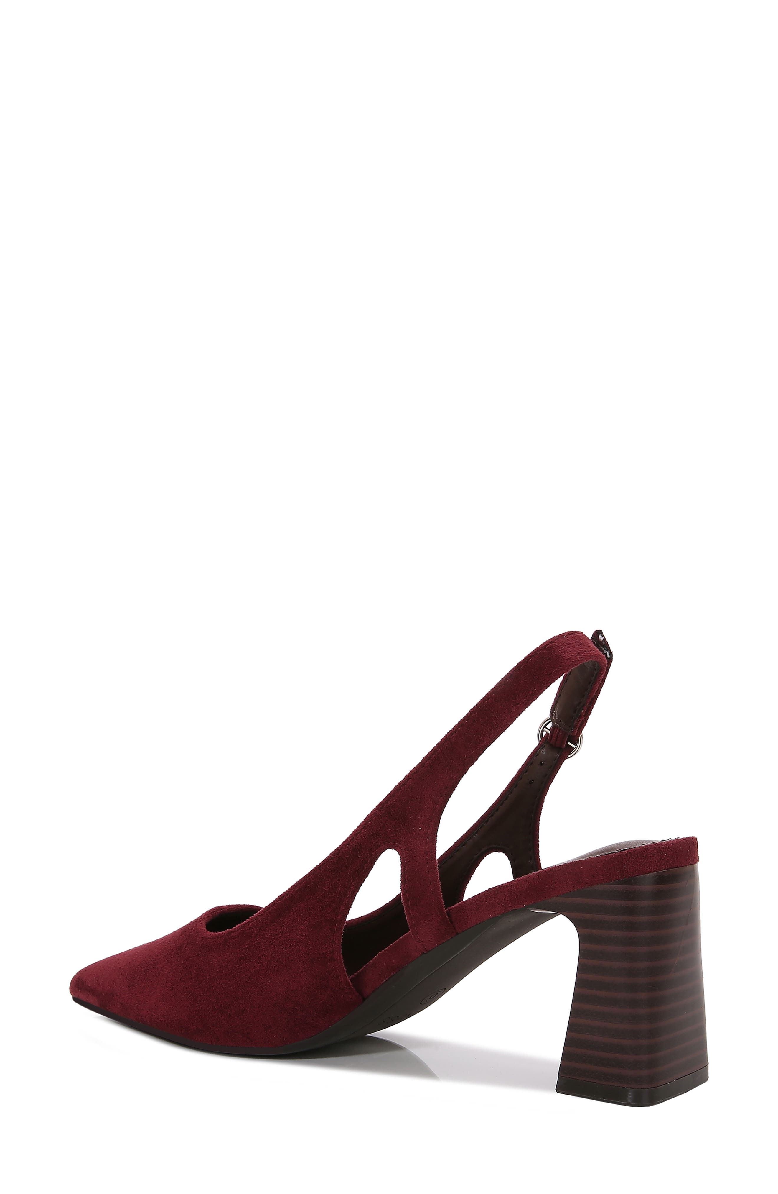 Margaret Faux Leather Slingback Pump, Alternate, color, WINE