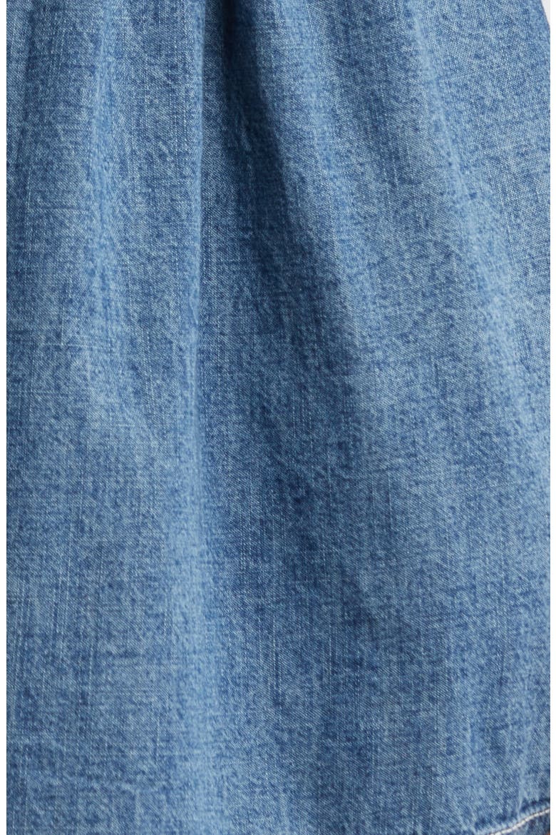 Webster Denim Romper, Alternate, color, FALLING RAIN WASH