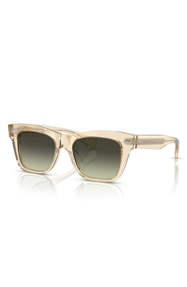 Oliver Peoples Ms. Oliver 51mm Gradient Square Sunglasses, Alternate, color, Green