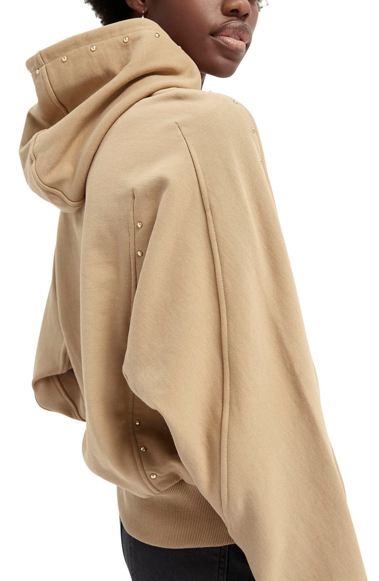 Scotch & Soda Studded Oversize Hoodie, Alternate, color,