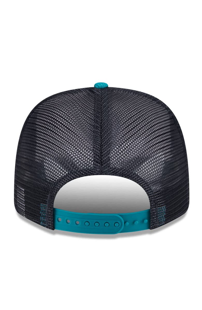 New Era Men's New Era  White/Aqua Seattle Mariners 2025 Batting Practice 9SEVENTY Stretch-Snap Trucker Hat, Alternate, color, 