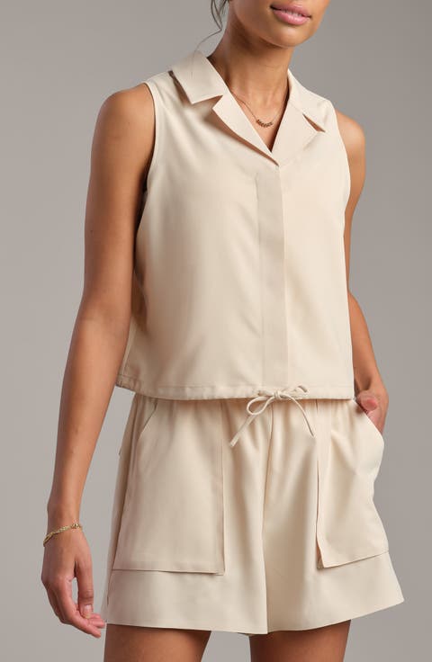 Mirage Sleeveless Performance Button-Up Shirt
