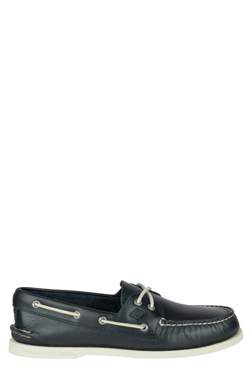 Sperry Top-sider® Sperry Authentic Original Boat Shoe In Navy Leather Smooth