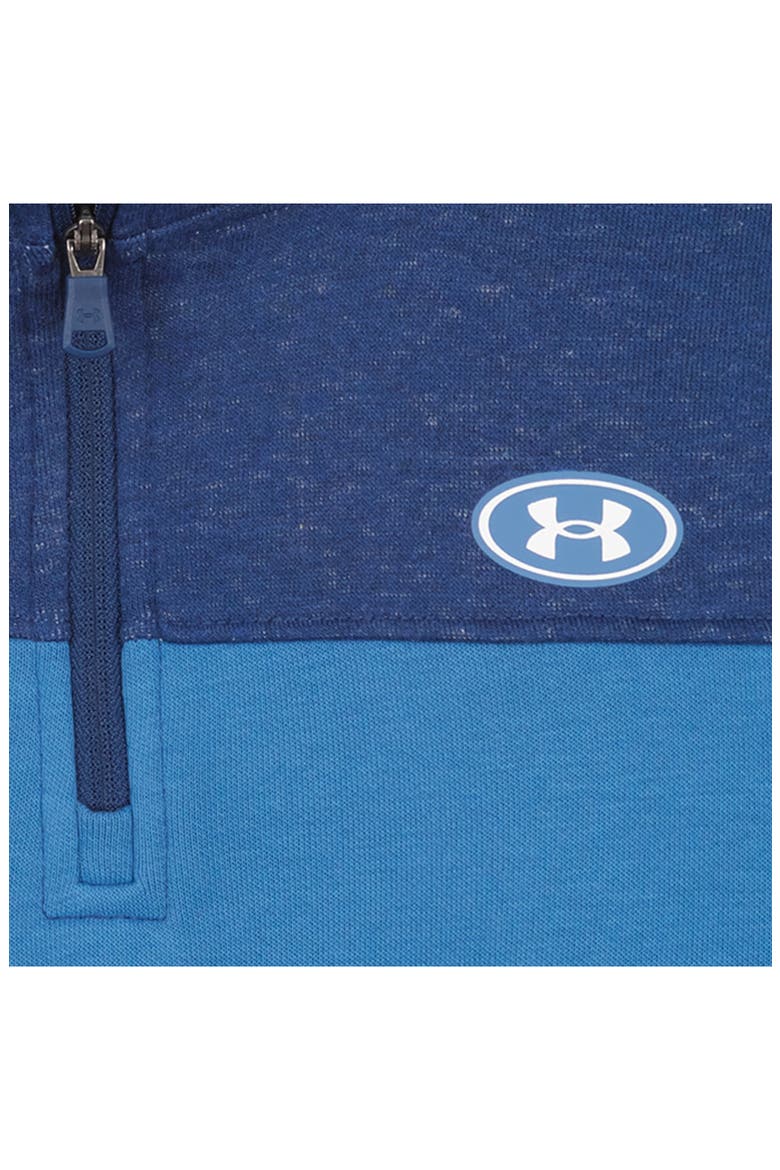 Kids' Colorblocked Quarter Zip Pullover and Pants Set, Alternate, color, AEGEAN BLUE