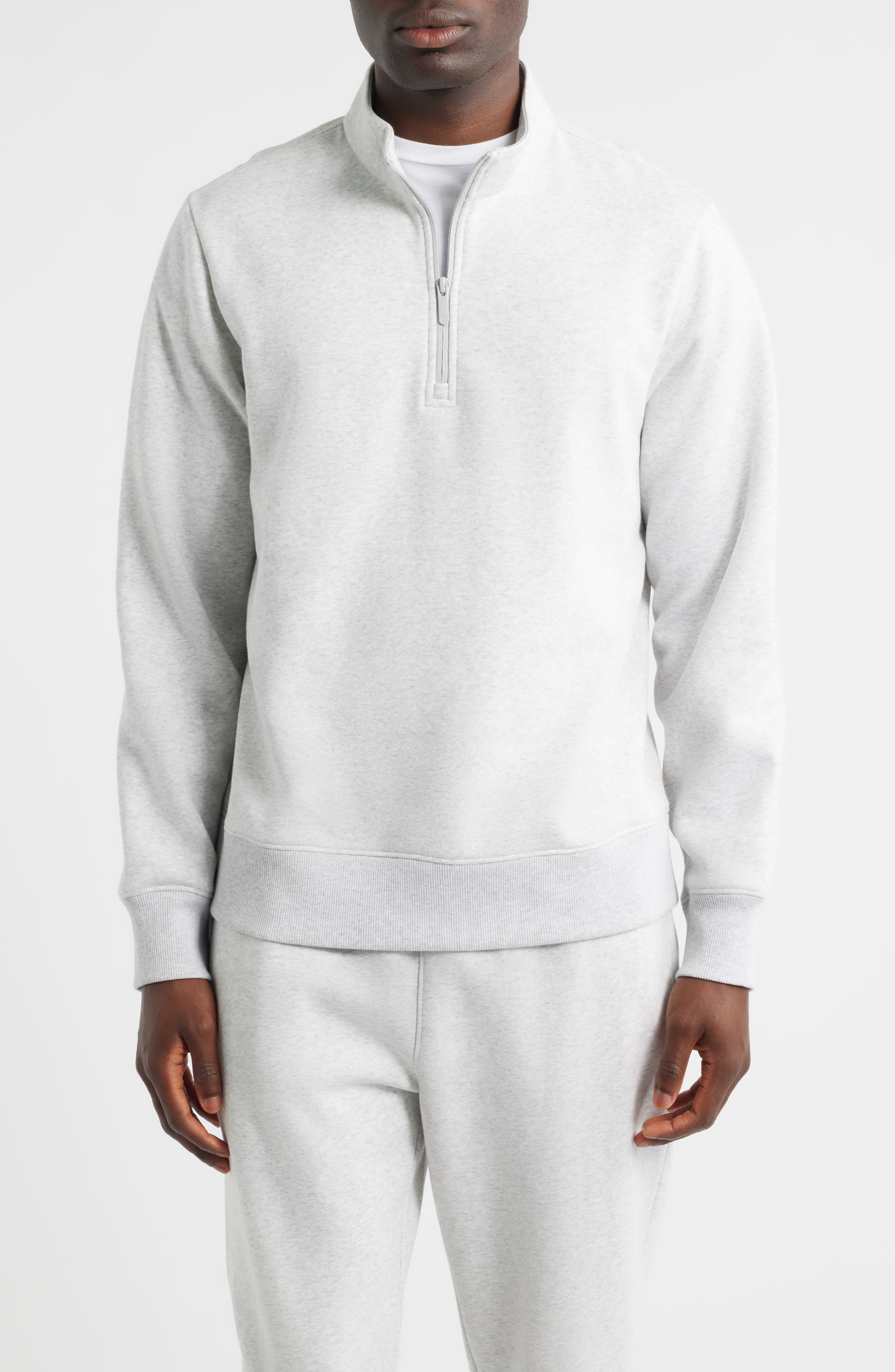 Zella Vital Fleece Quarter Zip Pullover