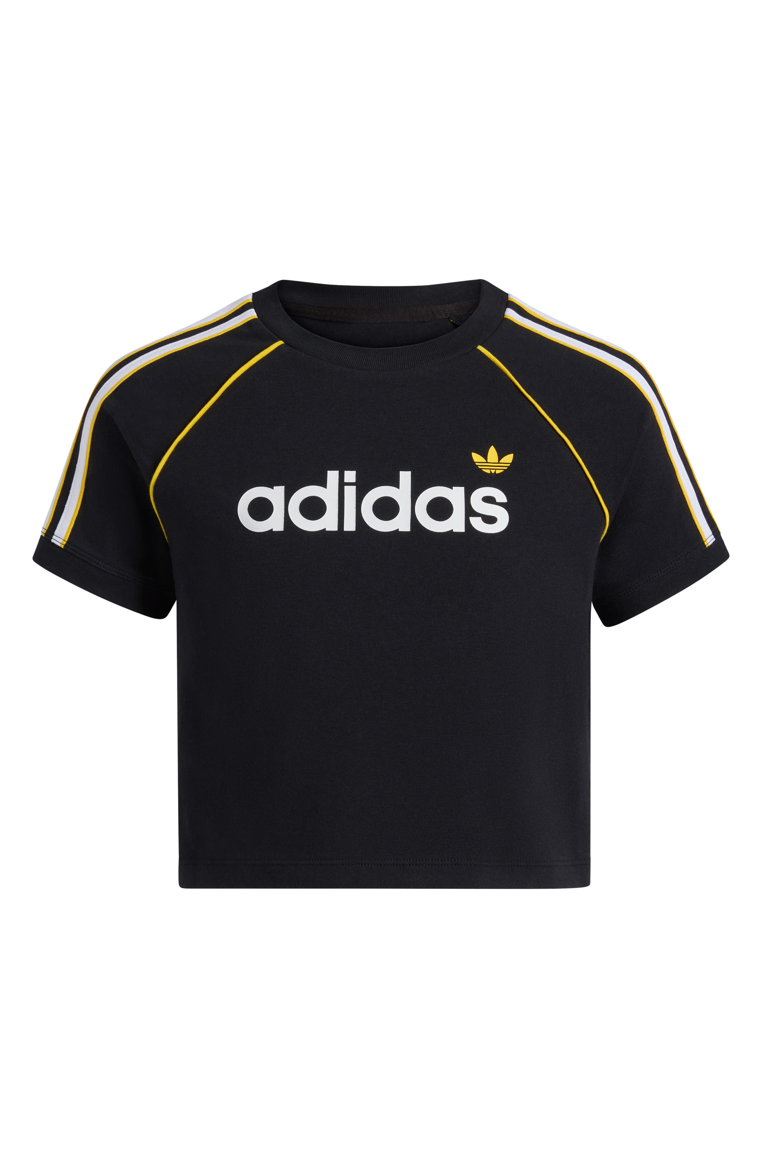 Kids' 3-Stripes Crop T-Shirt