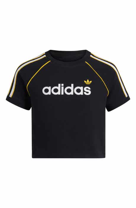 Kids' 3-Stripes Crop T-Shirt