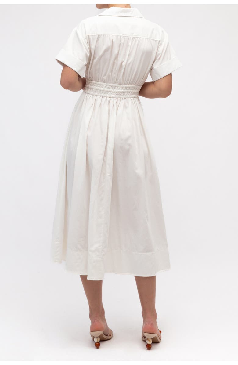 White Closet Tie Detail Shirt Dress, Alternate, color, White