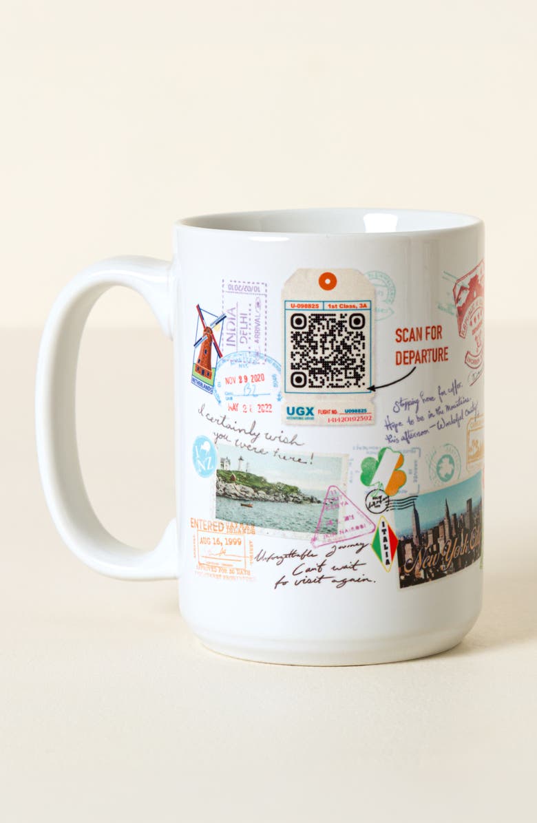 Uncommon Goods Travel the World in 365 Days QR Mug, Alternate, color, Multi