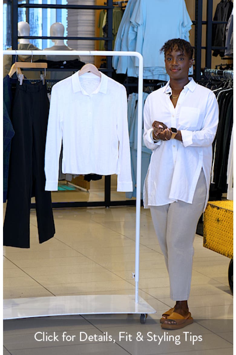 Classic Slim Fit Organic Linen Button-Up Shirt video