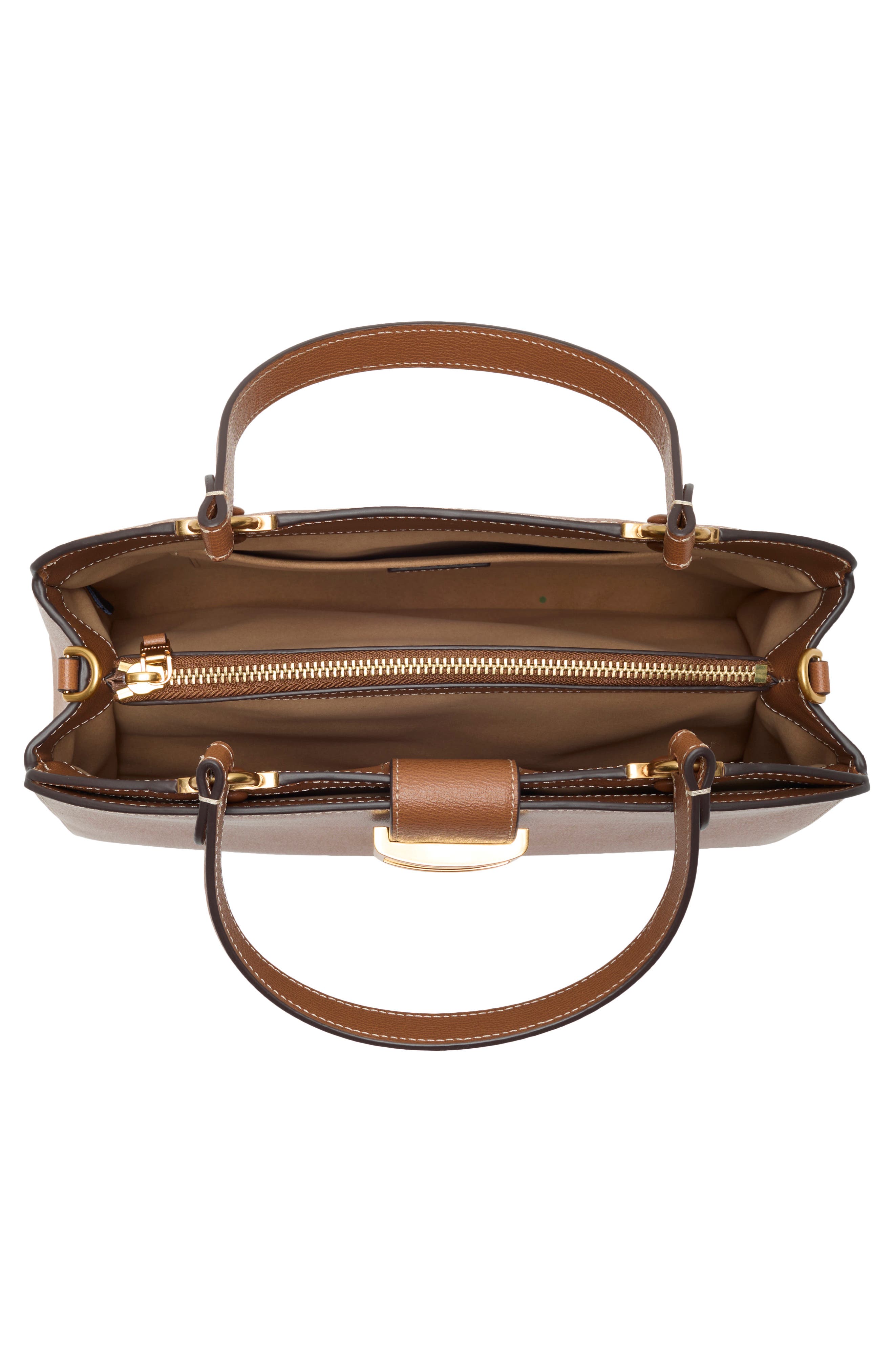 Katy Leather Satchel, Alternate, color, ALLSPICE CAKE