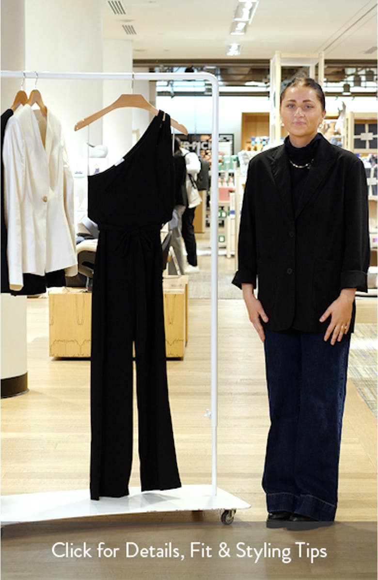Harlow One-Shoulder Jumpsuit, sales video thumbnail