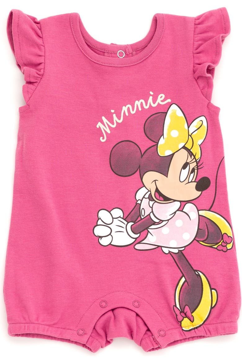 Minnie Mouse 2-Pack One Piece Bubble Rompers, Alternate, color, Pink Ivory Minnie