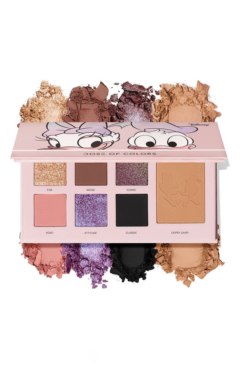 DOSE OF COLORS Disney x Dose of Colors Donald & Daisy Eyeshadow & Bronzer Palette, Main, color,