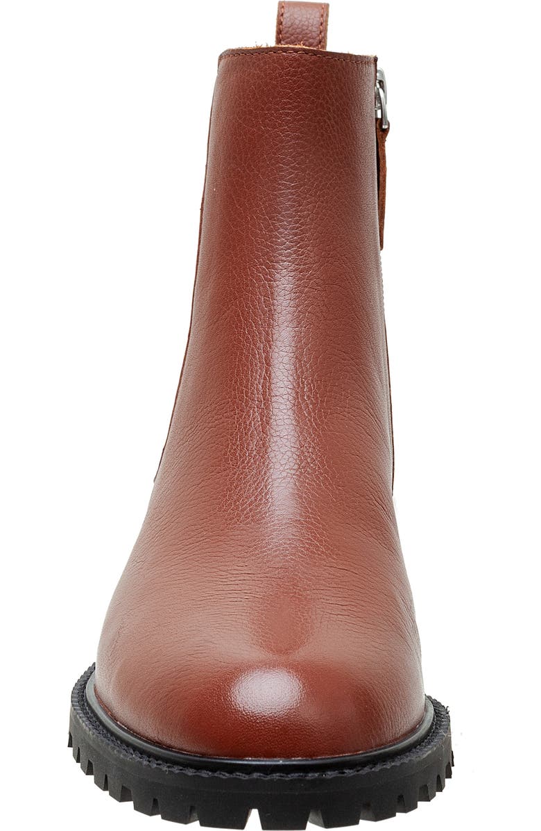 Linea Paolo Tessa Lug Bootie, Alternate, color, Cognac