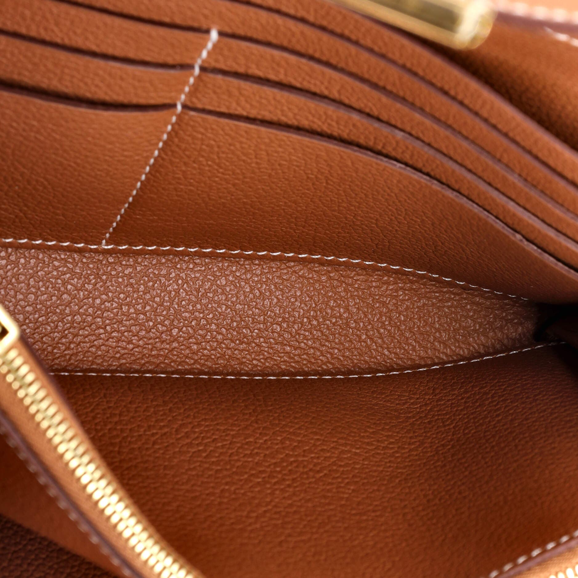 Pre-Owned Hermes Constance To Go Wallet Evercolor, Alternate, color, 