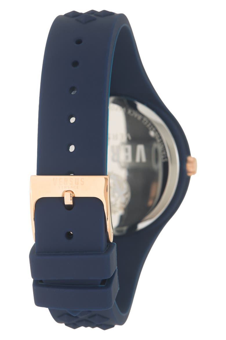 Men's Tokyo Blue Dial Silicone Strap Watch, 39mm, Alternate, color, BLUE