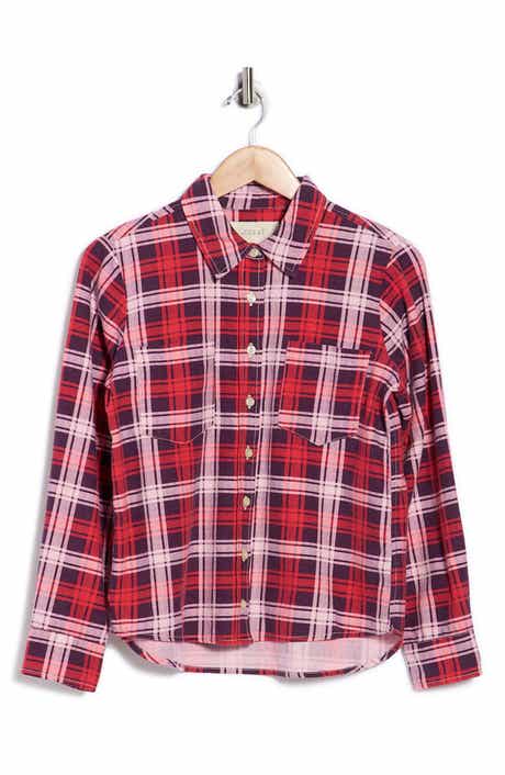 THE GREAT. The Scouting Plaid Button-Up Shirt