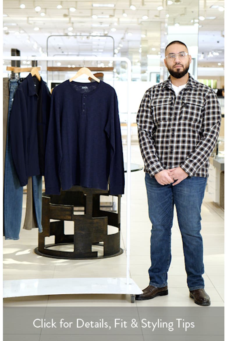 Long Sleeve Slub Henley video
