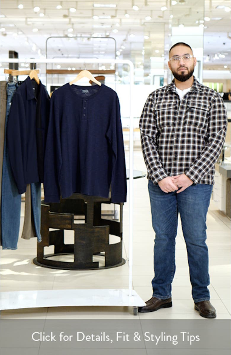 Long Sleeve Slub Henley, sales video thumbnail