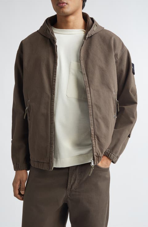 Short Cotton Twill Parka