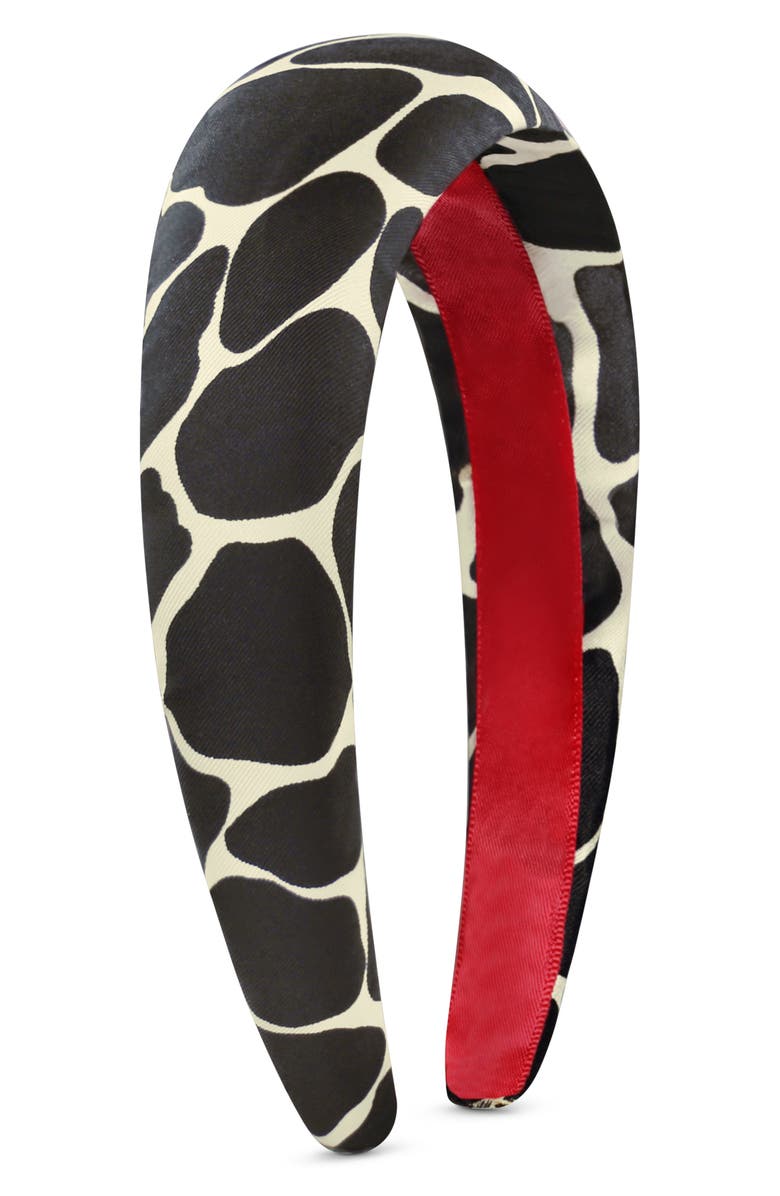 Bien Abyé Giraffe Silk Headband, Main, color, 