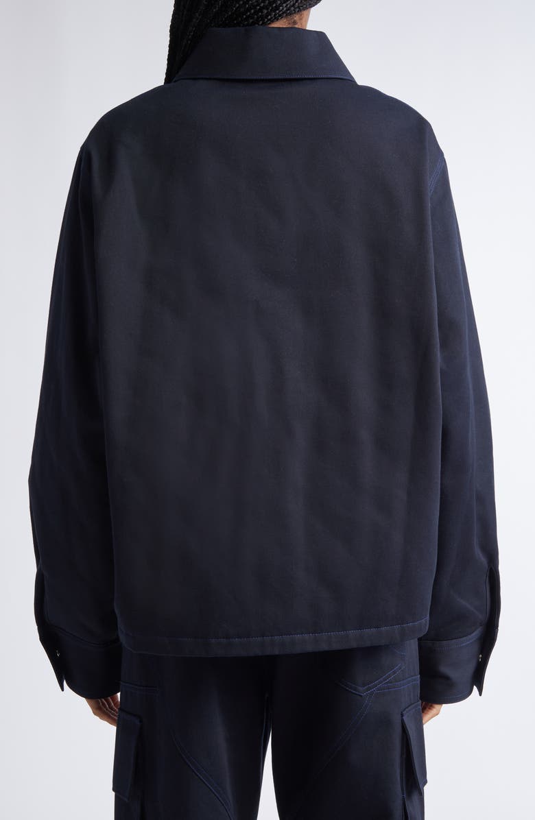 Area Flower Embellished Cargo Jacket, Alternate, color, Midnight Blue