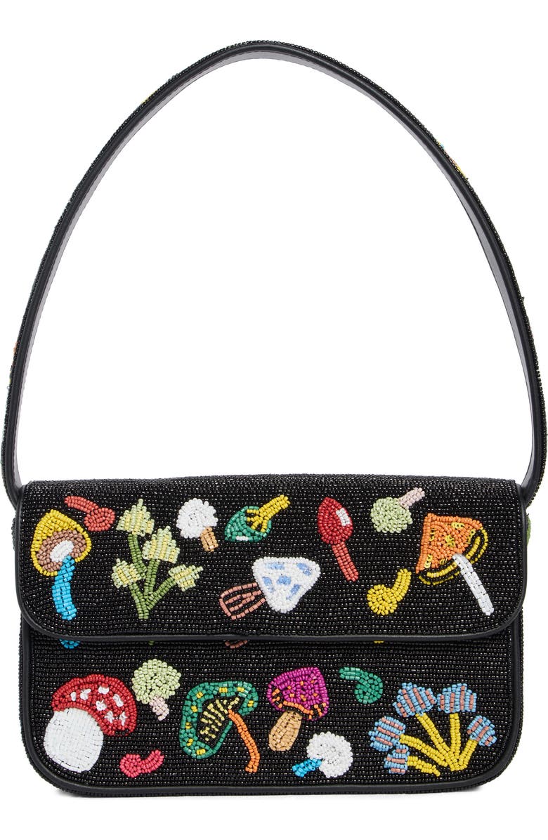 STAUD Tommy Beaded Shoulder Bag, Main, color, Shroomscape