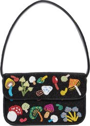 STAUD Tommy Beaded Shoulder Bag