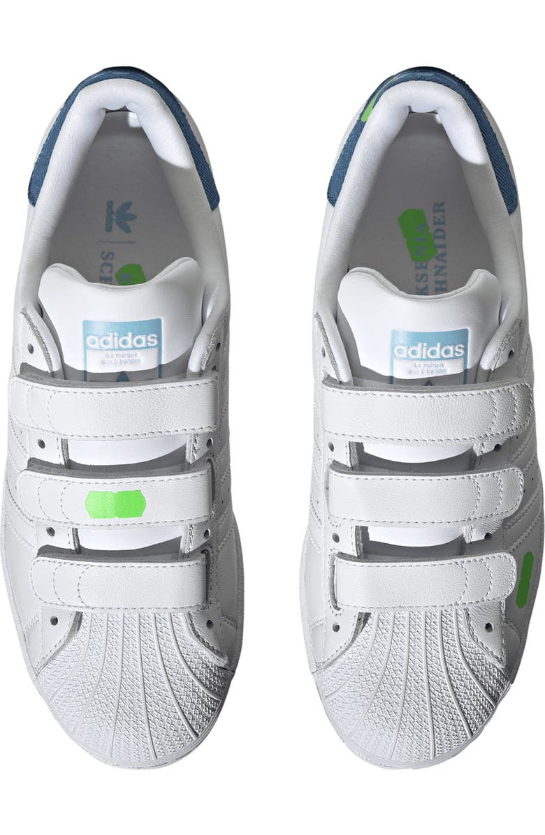 adidas x KSENIASCHNAIDER Superstar Sneaker, Alternate, color, Ftwr White