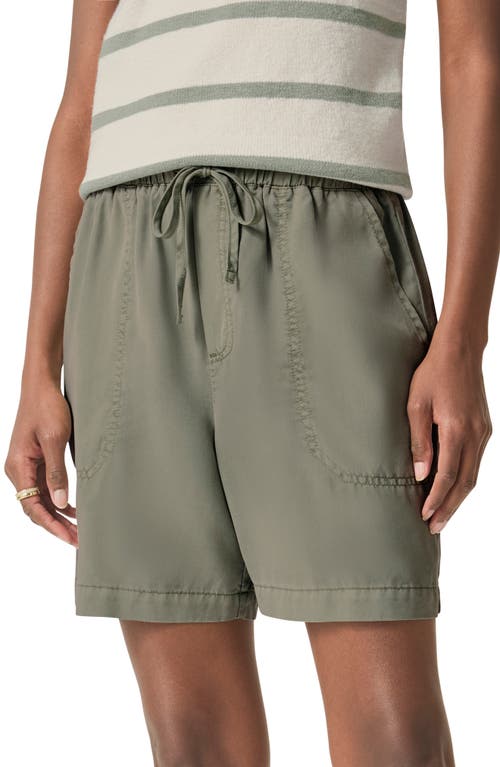 Splendid Angie Tie Waist Chambray Shorts In Soft Vob