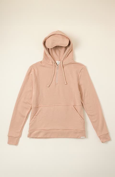 Built-In Sleep Mask Travel Hoodie by POND Los Angeles