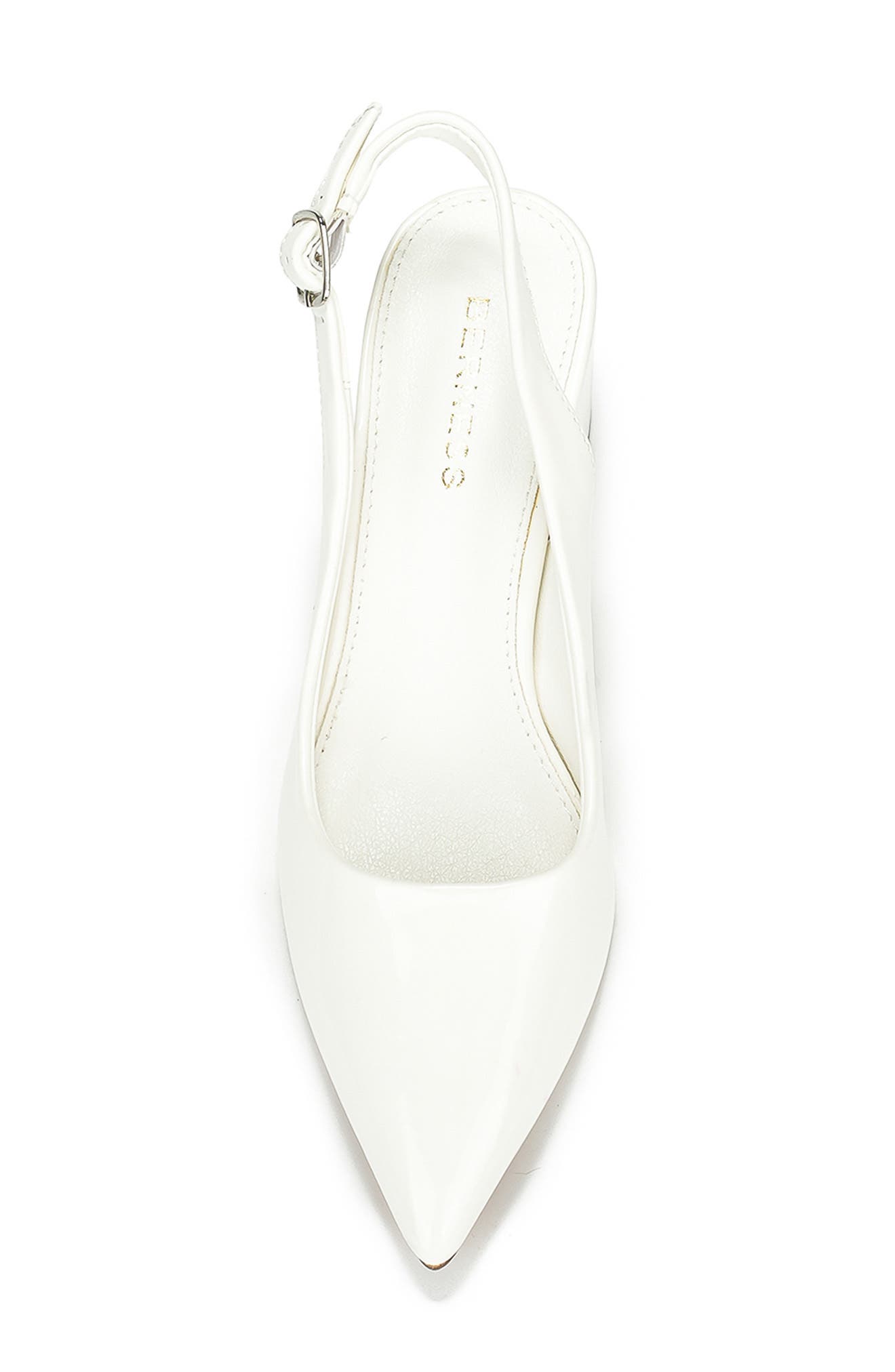 BERNESS Chloe Slingback Pump, Alternate, color, White