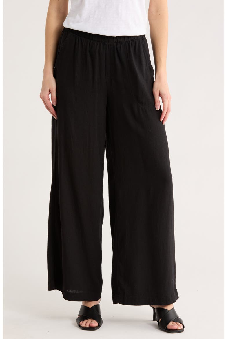 Capri Palazzo Pants, Main, color, BLACK