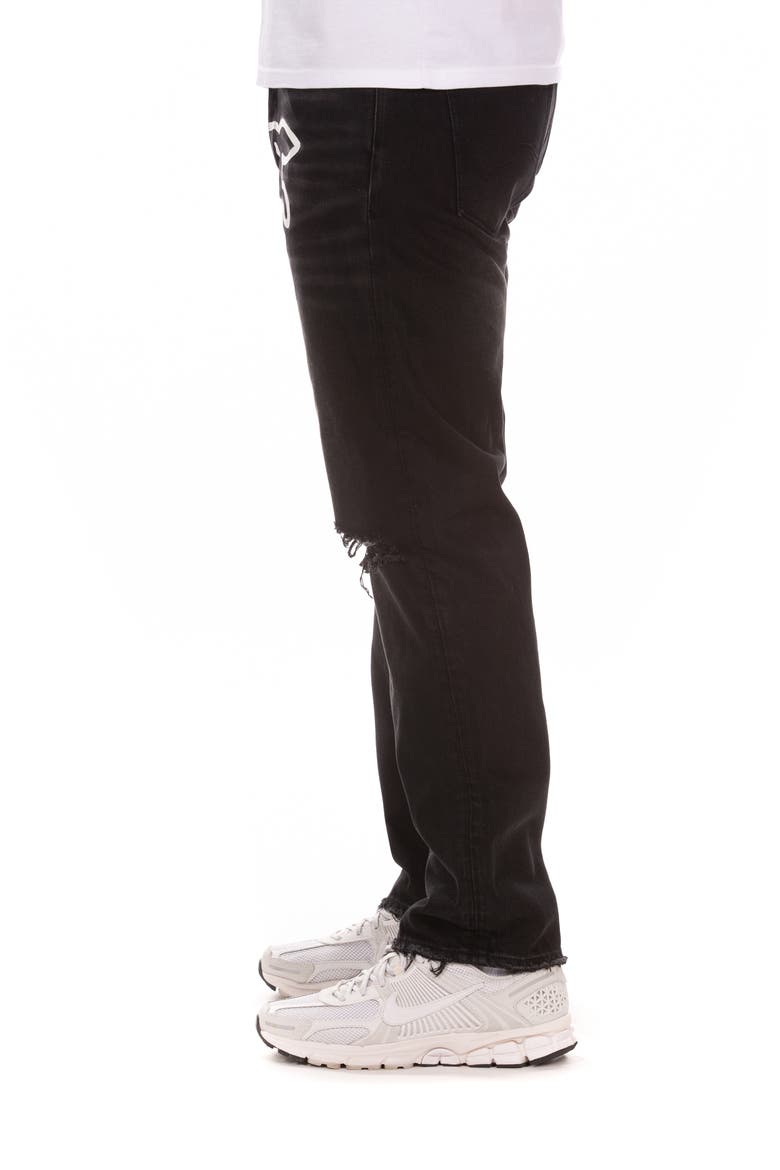 Bassett Straight Leg Jeans, Alternate, color, SUNDAE BLACK