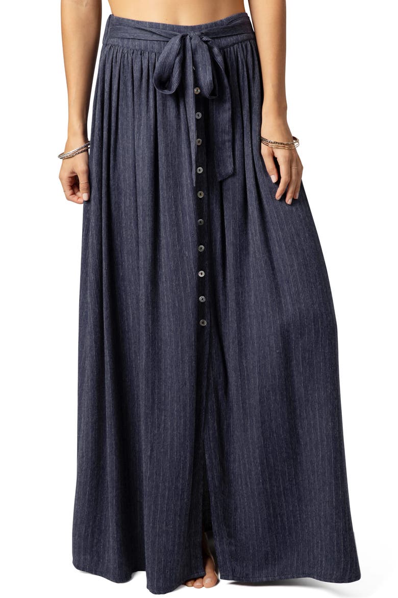 Shorebreak Maxi Skirt, Main, color, NAVY