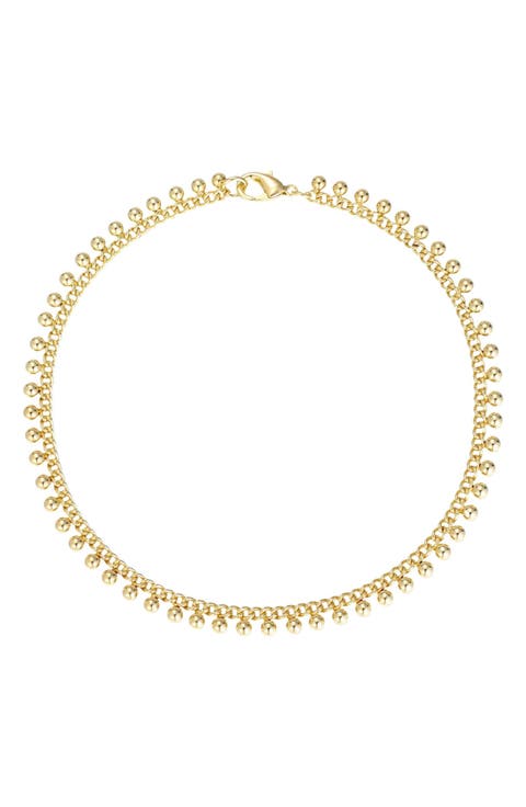 14K Gold Plated Bell Charm Anklet