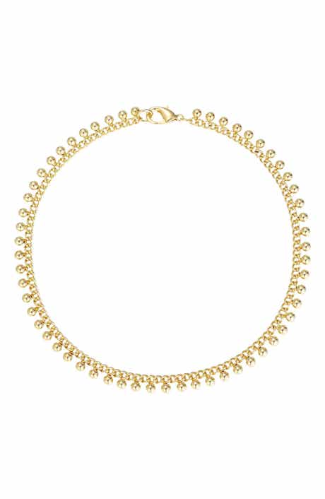 Adornia 14K Gold Plated Bell Charm Anklet